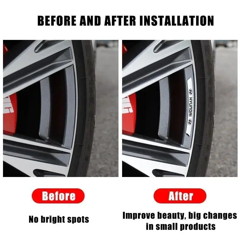 4‑Pcs Wheel Arch Fender Flare Stickers, Self‑Adhesive UV‑Resistant Anti‑Scratch Body Decals, Scratch‑Hiding Exterior Mod Trim Accessories, Compatible with Tucson,Santa Fe,Elantra,Palisade,Kona, For SUV & Sedan Body Protection & Styling Upgrade