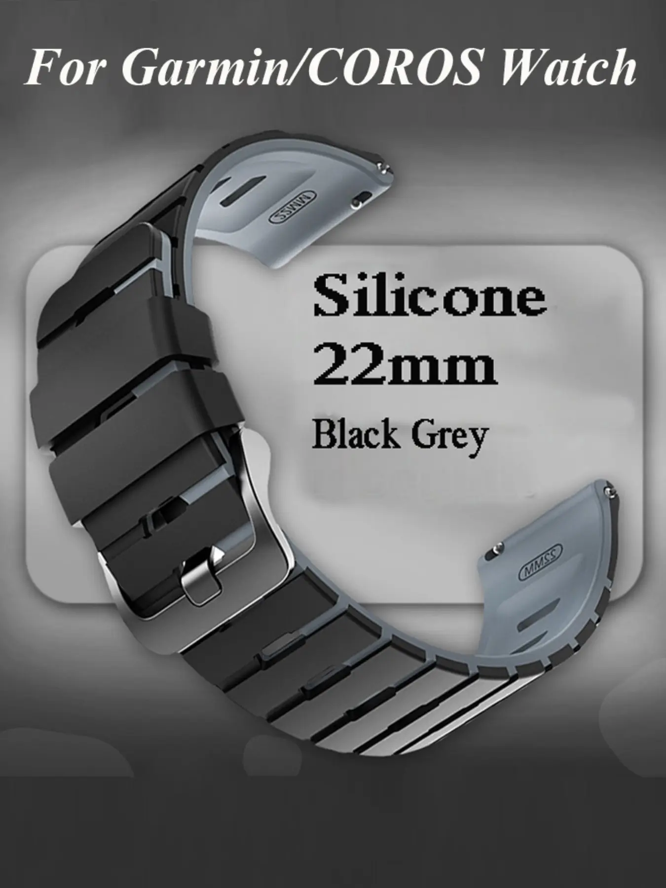 22mm Soft Two Tone Silicone Strap, High-Quality Replacement Strap, Breathable And Sweat Resistant, Suitable For GT 2 3 4 5 6 Pro Runner 2 46mm,For COROS Watch PACE 3 4 APEX 2/Pro/46mm Unisex Style, Ideal Gift