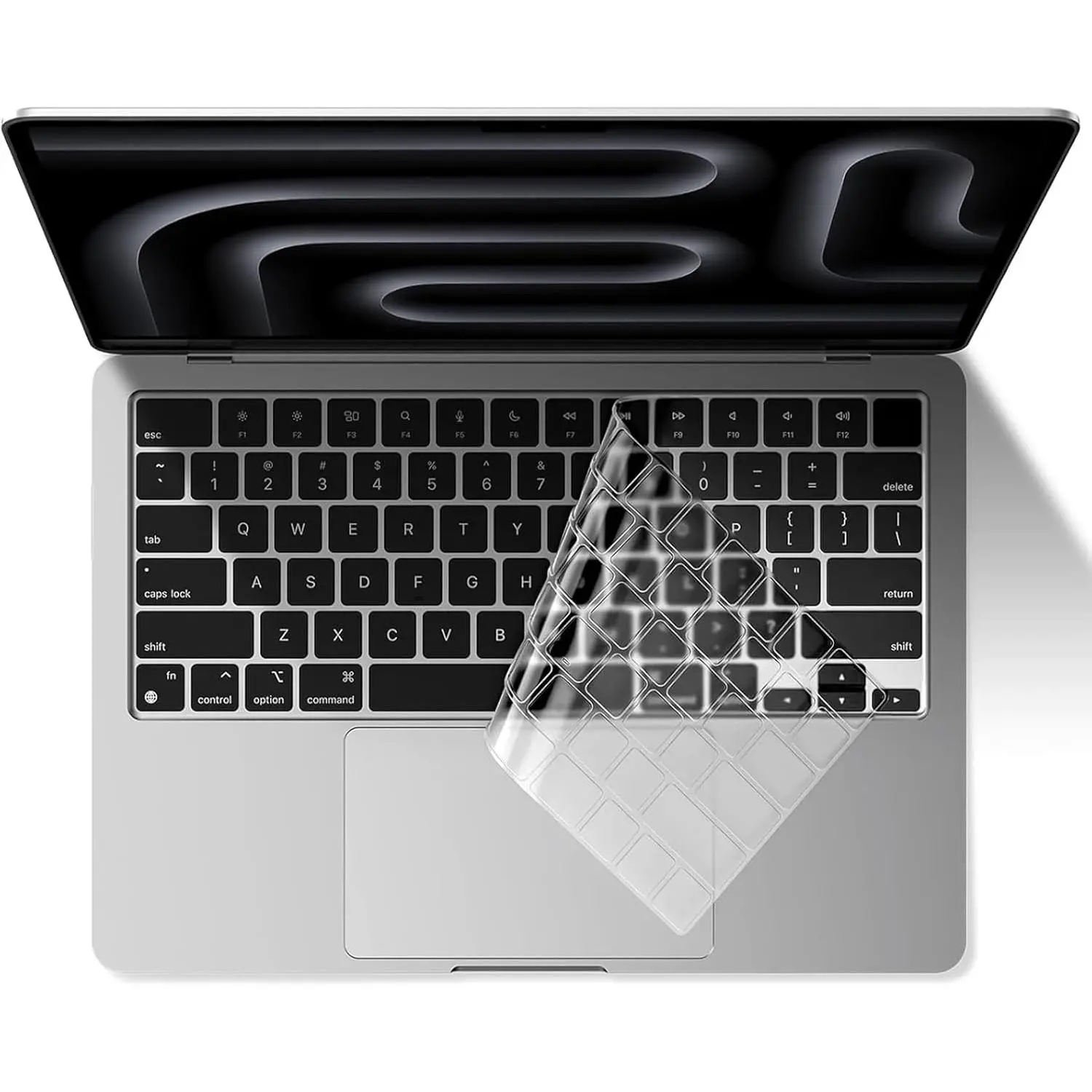 0.12mm Ultra Clear TPU Keyboard Cover Waterproof Dustproof Skin Fit 2021-2026 MacBook Pro 14 16, MacBook Air 13.6 15, MacBook Neo 13, US Standard Layout Laptop Protector Rapid Trigger Linear Switch Ultra-Clear Typing Stickers for macbook keyboard cover ca