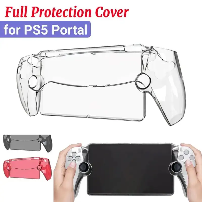 Transparent Hard Shell Case for PS Portal Console - Durable PC Full-Protection Cover, Anti-Collision, Anti-Fingerprint, Fit for Handheld Game Device, Ideal for Gamers' Daily Gaming & Travel Use