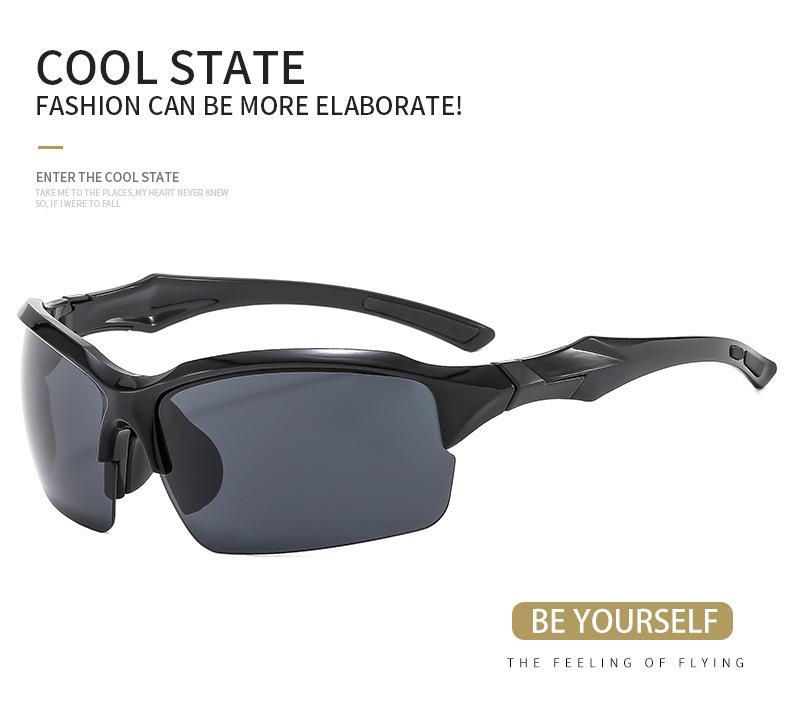 Unisex photochromic sunglasses, suitable for outdoor cycling day and night, men's sports fishing windproof goggles