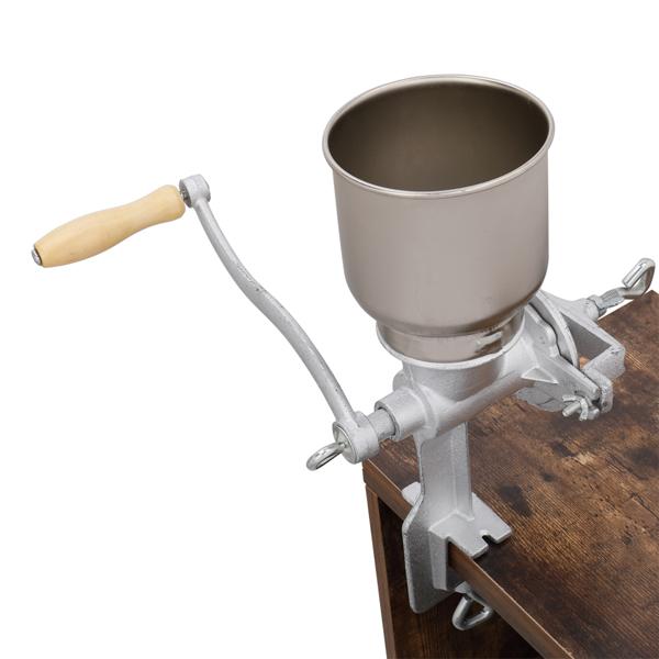 500 #   Home Use Hand Cranking Operation Grain Grinder Silver