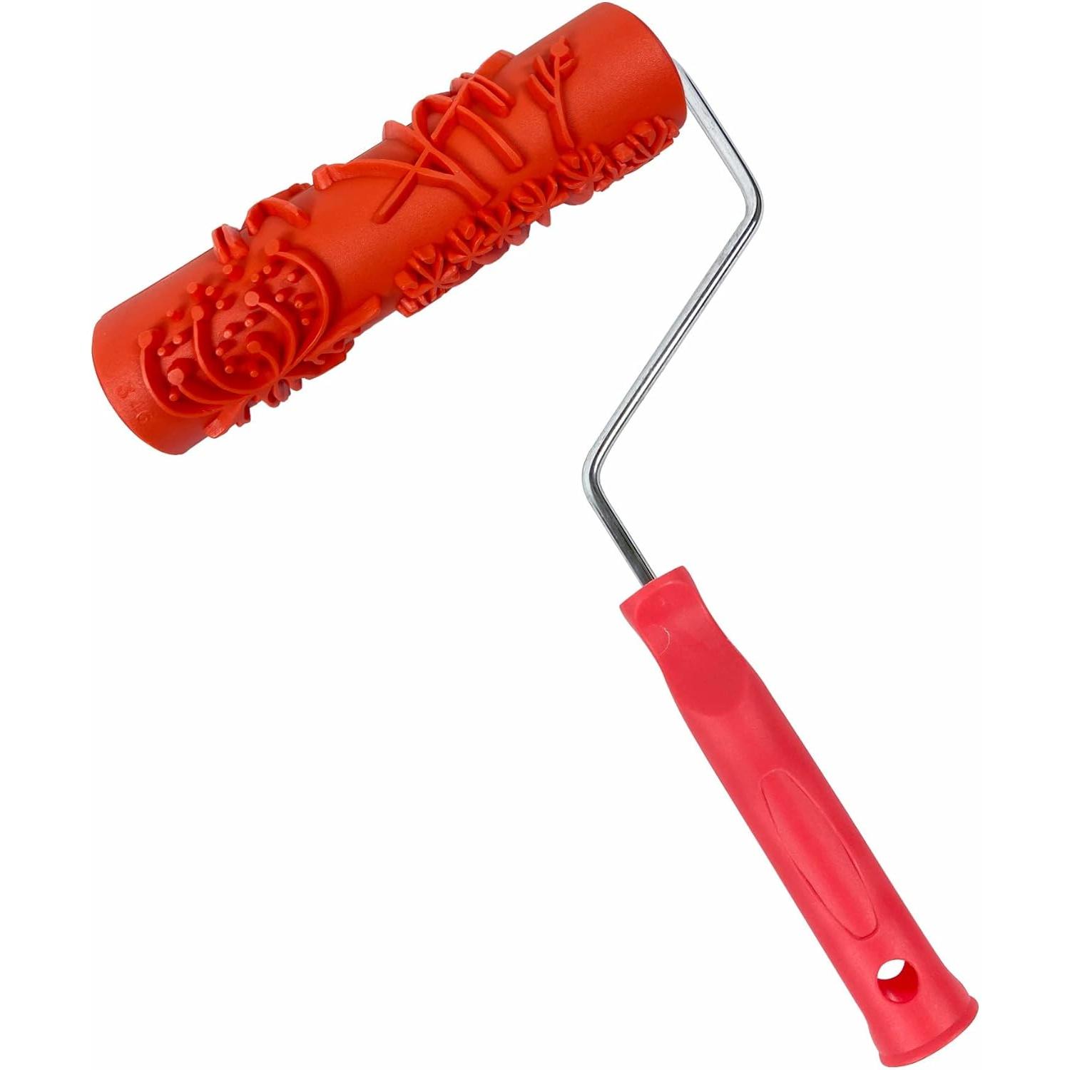 7'' Patterned  Roller for Wall Decoration Classic Brick Embossing Texture Rubber Roller Decorative Household DIY  Art Tool for Wall Decoration(EG346T)