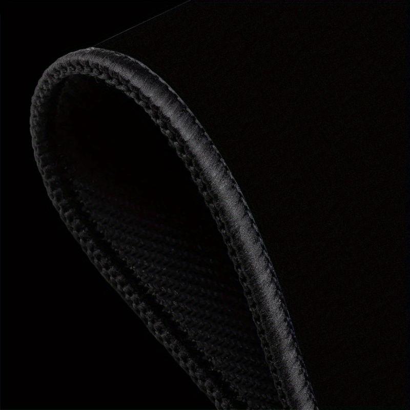 Kurosun Samurai Mouse Pad Small Black Upgraded Version Mousepad Washable Non-slip Rubber with Precision Lock Edge Office Micepad