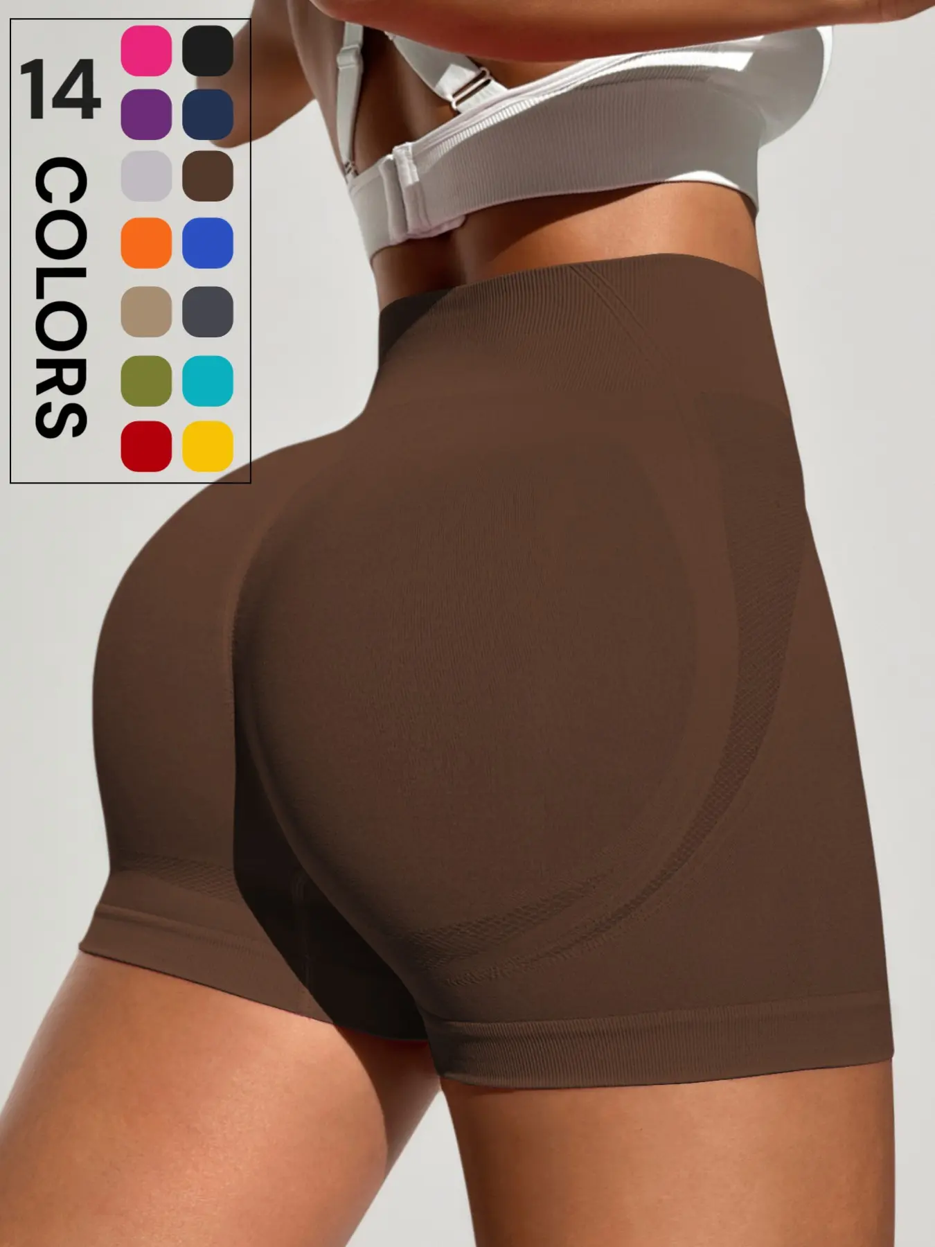 Women's Peach Butt Sport Shorts, High Waist Seamless Yoga Fitness Shorts, Ideal for Gym, Cycling, Running, Summer Wear, Comfortable and Practical