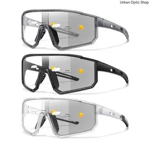 XUH 3-Pack Photochromic Cycling Sunglasses for Men Women, Windproof UV400 Protection Classic Casual Sports Eyewear for Outdoor Riding Fishing Baseball