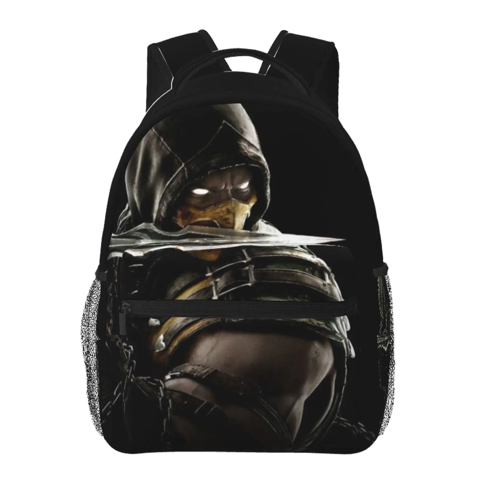 Mortal Kombat 2 Graphic Backpack - Anime Cartoon Lightweight Unisex Kids' Bag with Adjustable Straps, Ideal for Teens School Use, Thanksgiving/Valentine's Day Best Friend Hunting Gift