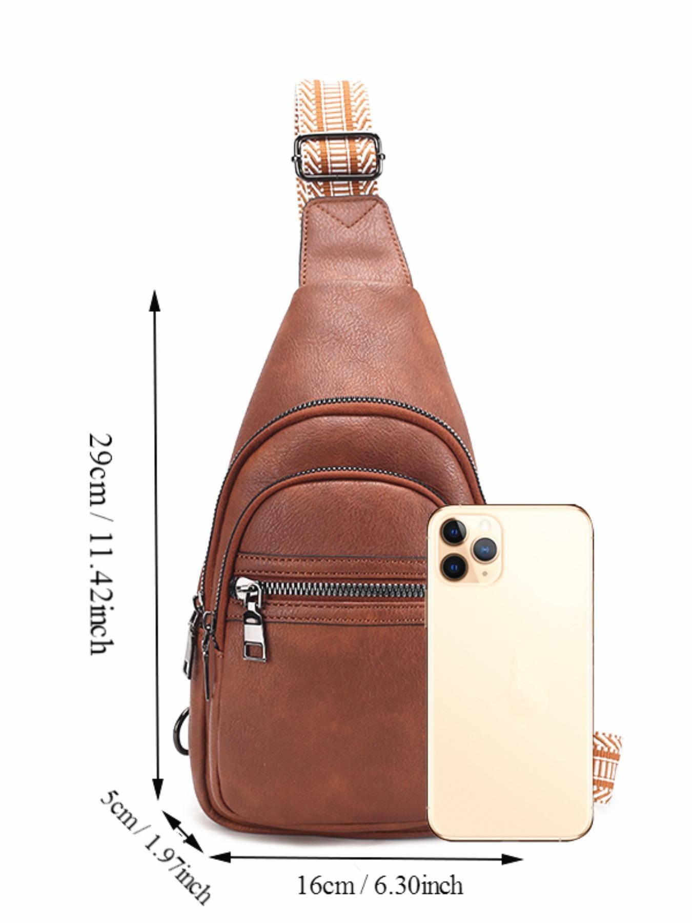 Women's Fashionable Solid Color Crossbody Bag for Summer, Casual Multi-pocket Fanny Affordable Luxury Bag for Daily Use, Belt Bag Bum Bag for Travel Sport Outdoor with Wide Strap