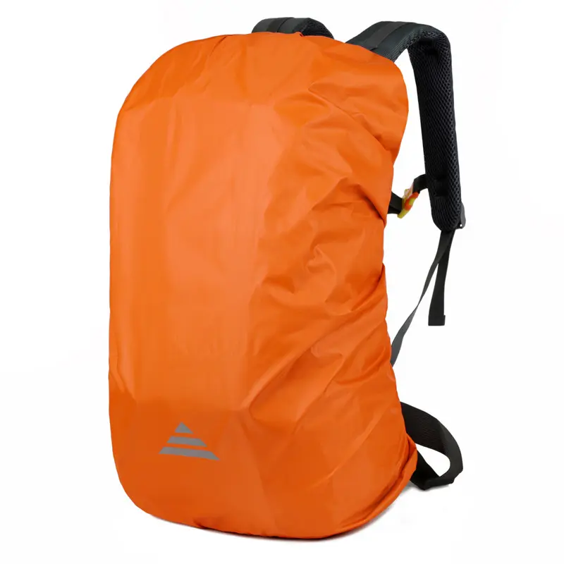 Cross-border large-capacity outdoor backpack waterproof cover, rainproof and dustproof cover, safety reflective Oxford cloth rain cover