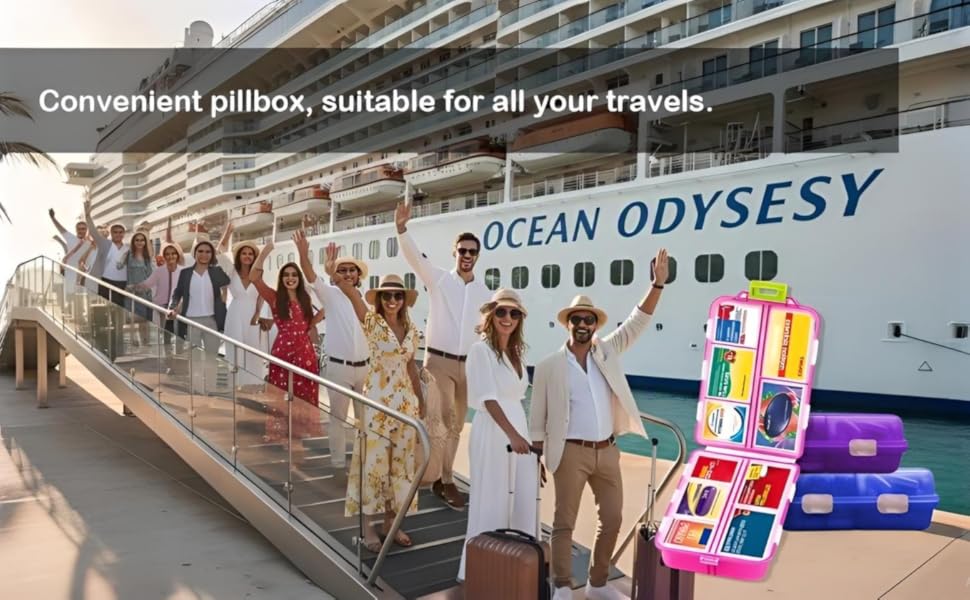 2026 New Extra-Large Pill Box with Medicine Labels, Travel Essentials, Daily Medicine Container, Mini Medicine Storage Box, 7-Day Pill Organizer (Pink) 2026 New Extra-Large Pill Box with Medicine Labels, Travel Essentials, Daily Medicine Container, Mini Medicine Storage Box, 7-Day Pill Organizer (Pink)