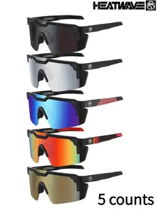 5 Counts Cycling Sunglasses, Uv400 Protection, Windproof Sports Goggles, for Men Women, Outdoor Biking, Driving, Fishing