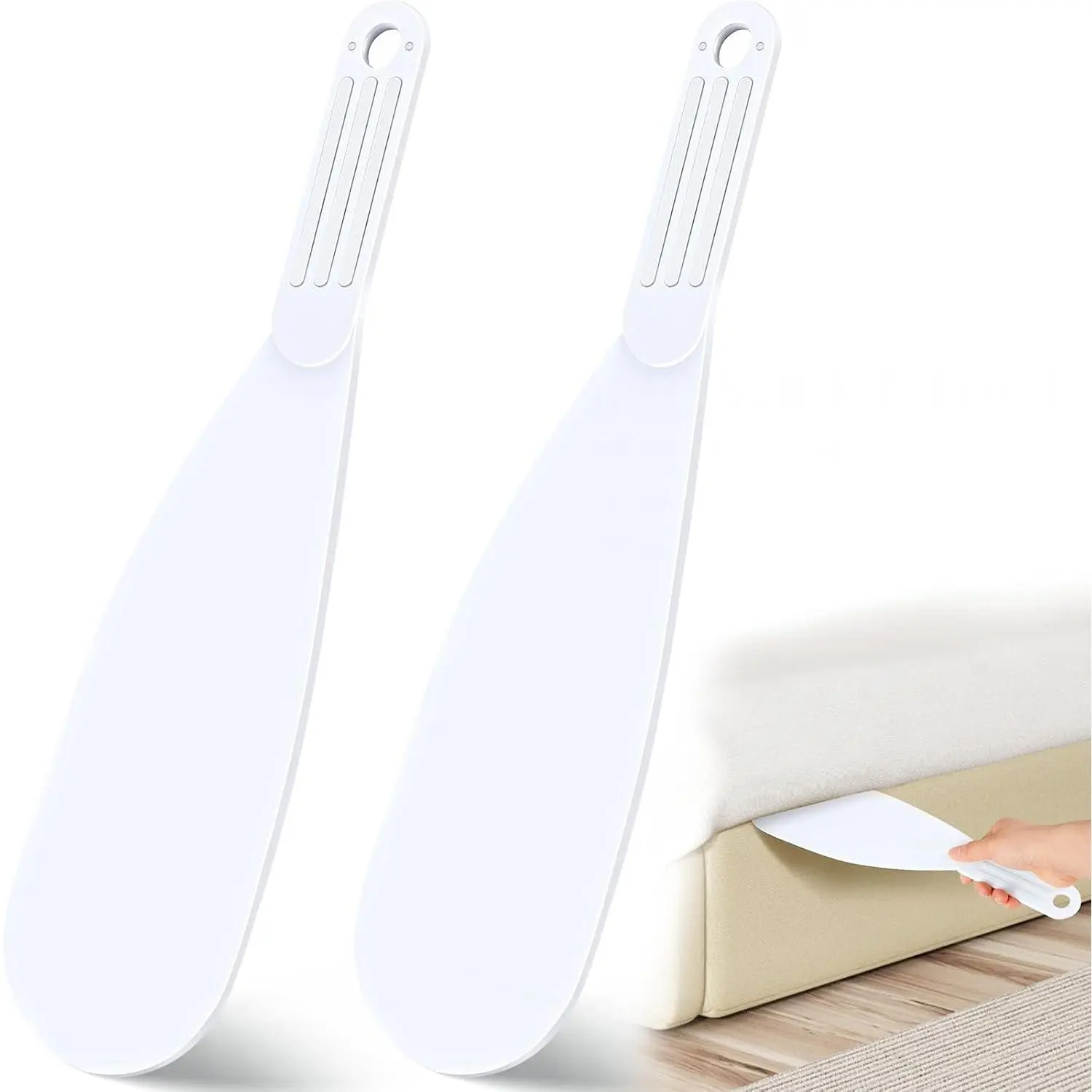 2 Pcs Mattress Lifter Bed Sheet Tool Long Bed Tool Mattress Lifter for Changing Sheets Bedsheet Change Helper Tucking Paddle for Bedding Duvets Sheets Neatly and Easy