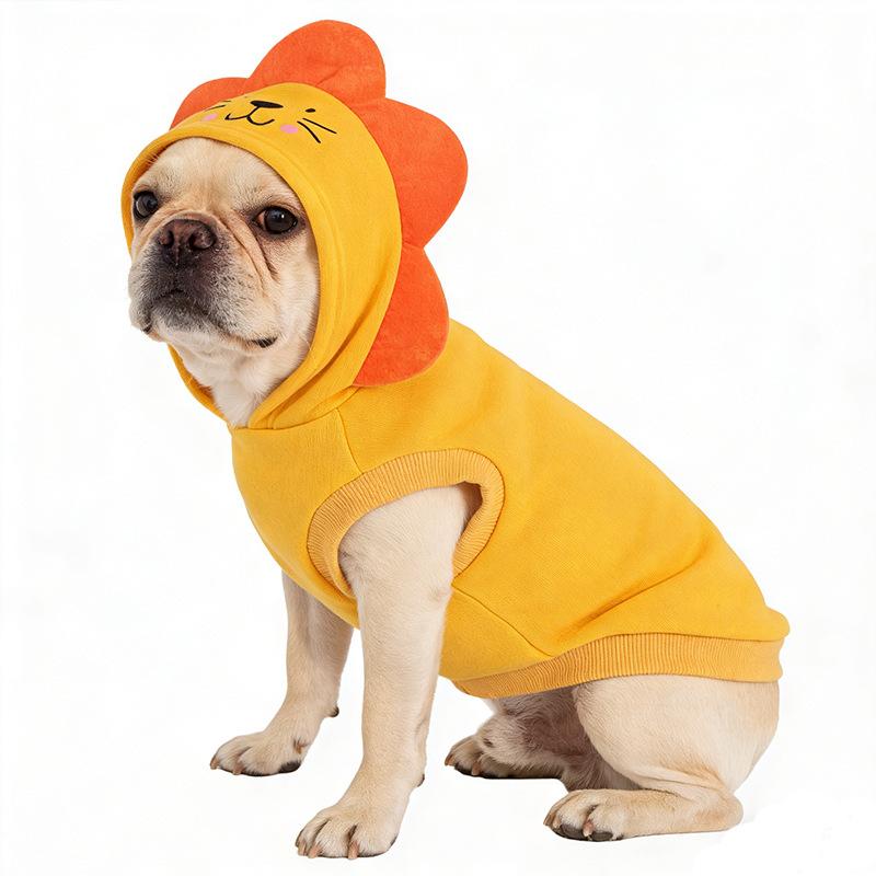 Cute Animal Pet Hoodie Funny Dog Cat Costume Warm Puppy Clothes Cosplay Outfit for Small Medium Pets