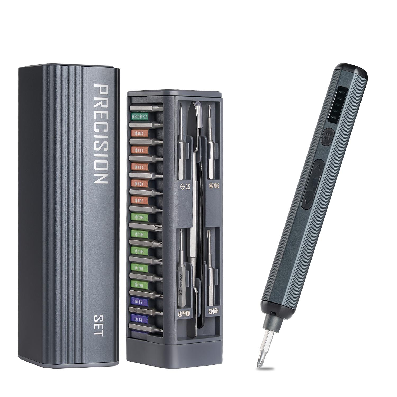 52-in-1 Electric Screwdriver Set, Precision Electric Repair Tool Set, Magnetic Storage & Hex Shank Screwdriver Set for Phone, Camera, Laptop & Watch Repair