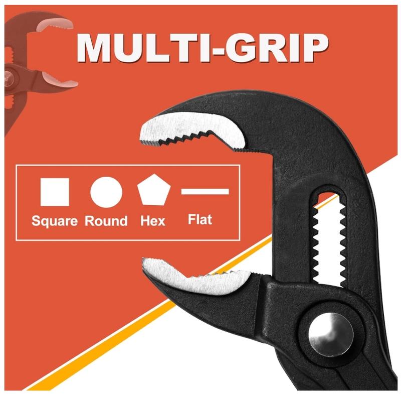 Groove Joint Pliers 5/7 Inch with Fast Adjustable Pliers V-Jaw Tongue and Groove Pliers Wrench for Water Pump,Home Repair,Plumbing,Gripping,Nuts,Bolts,Pipe,Fittings