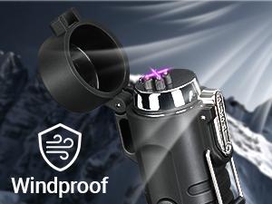 Windproof Arc Lighter, Electric Lighter and LED Flashlight - 2-in-1 (Black)/5-in-1 Magnesium Fire Rod, suitable for emergency survival kits, camping, hiking, all-weather magnesium iron rod Windproof Arc Lighter, Electric Lighter and LED Flashlight - 2-in-1 (Black)/5-in-1 Magnesium Fire Rod, suitable for emergency survival kits, camping, hiking, all-weather magnesium iron rod