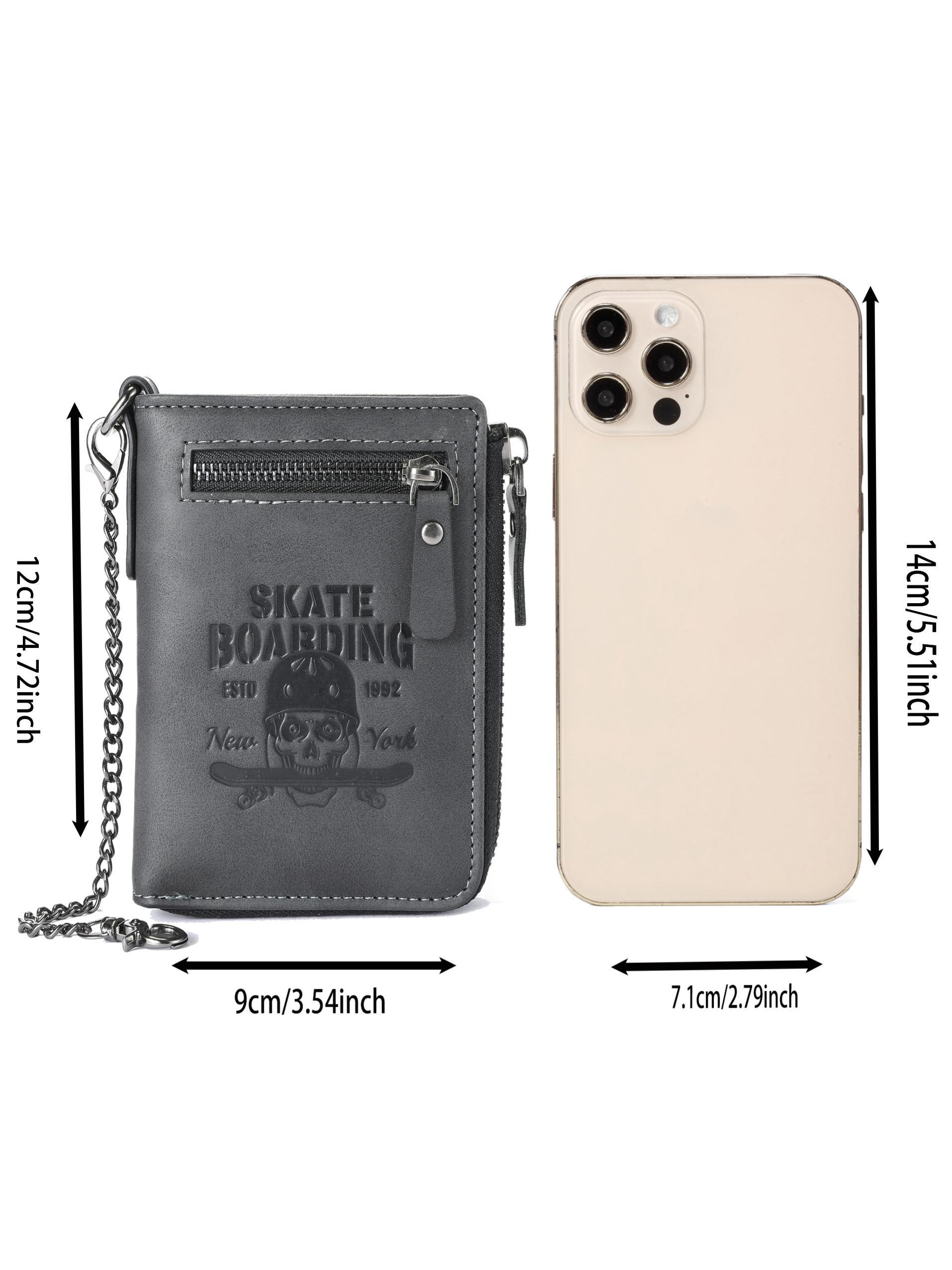 Men's Vintage Multi Card Slot Short Wallet, Casual Trendy Wallet, Casual PU Leather Zipper Wallet, Zipper Wallet Design, Multi-functional Wallet for Men for Daily Use