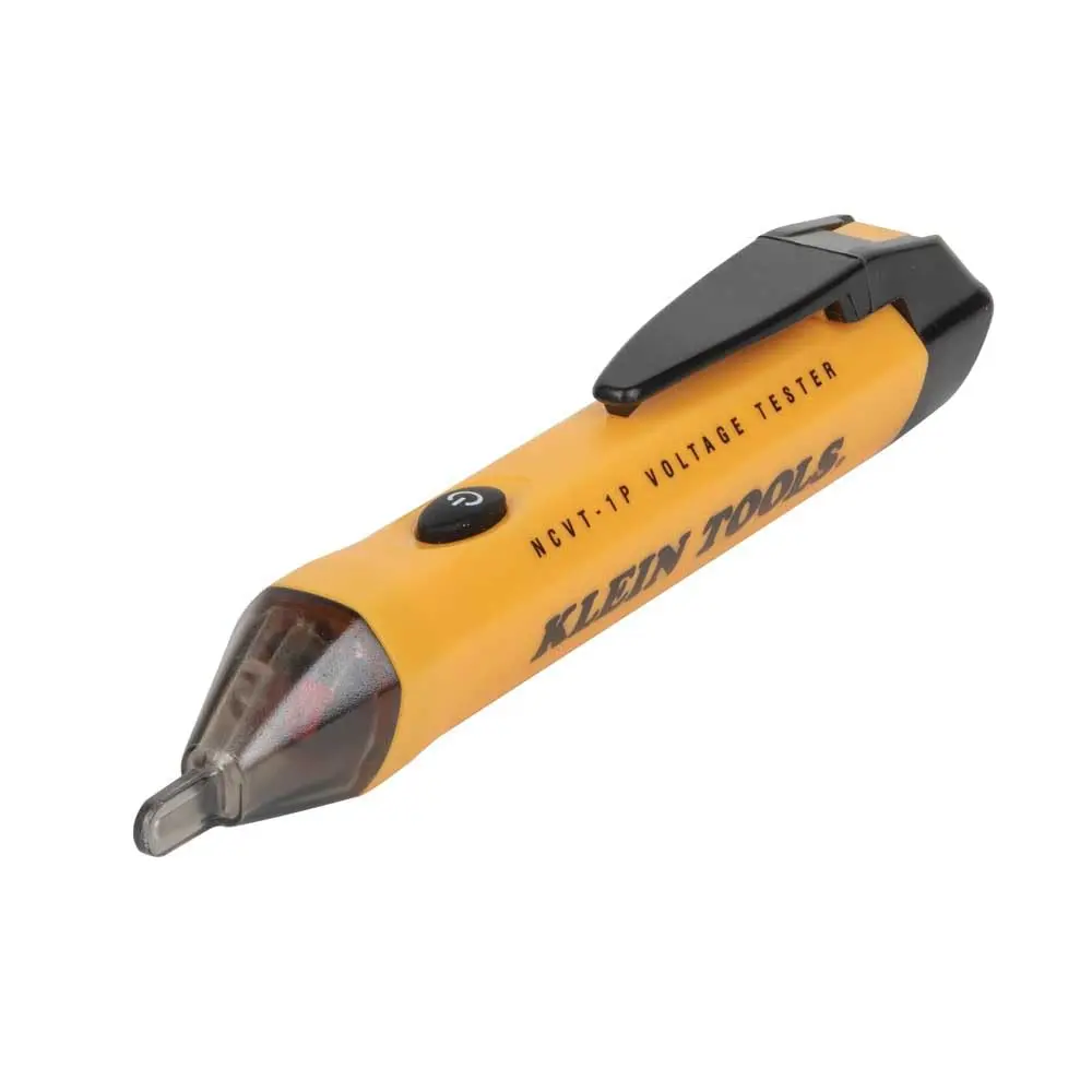 Klein Tools NCVT1P Non-Contact Low Voltage Tester Pen, 50-1000V AC for Circuit Checks, with Audible Alarms & Flashing LED Alarms, Pocket Clip, Ideal for Wires/Cables