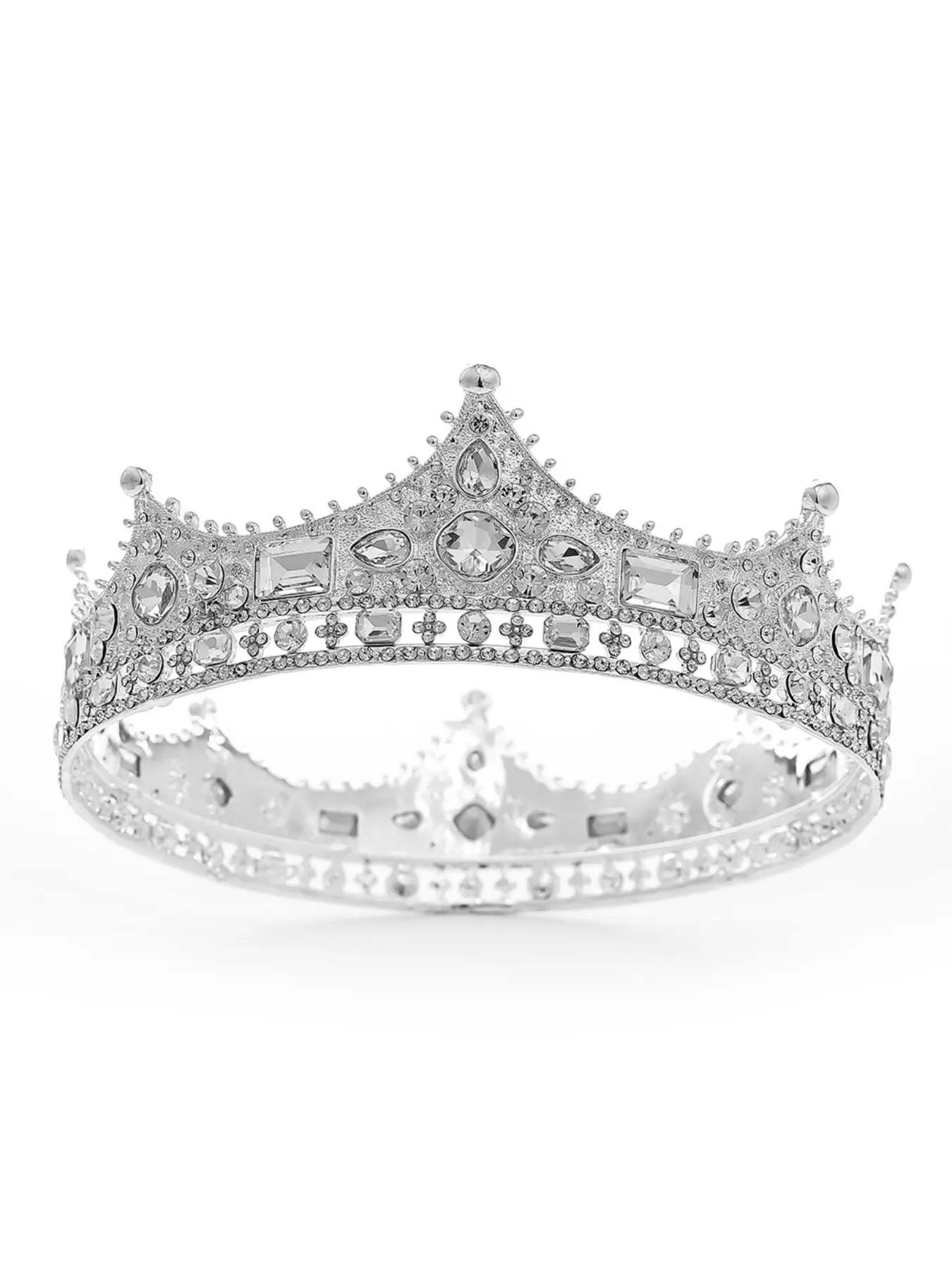 European and American men's king crown headwear, royal crown, prince retro court bride crown, beauty pageant queen birthday tiara