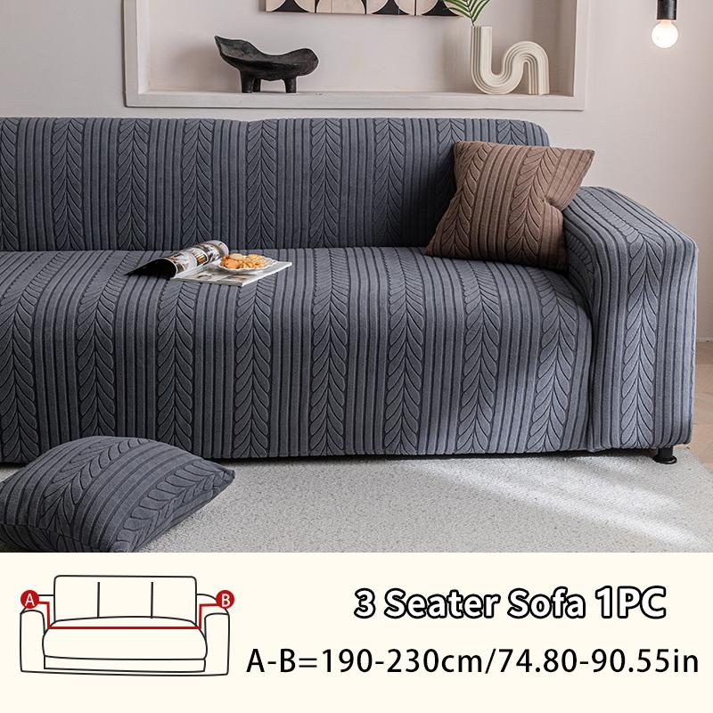 High-Density Thickened Sofa Cover with Leaf Pattern, Easy-Clean Pet-Resistant Protector, Durable Furniture Protection, Universal Sofa Protector