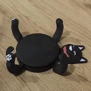 New Cute Cat Coasters 3D printing, cute cat cup holder tabletop ornament
