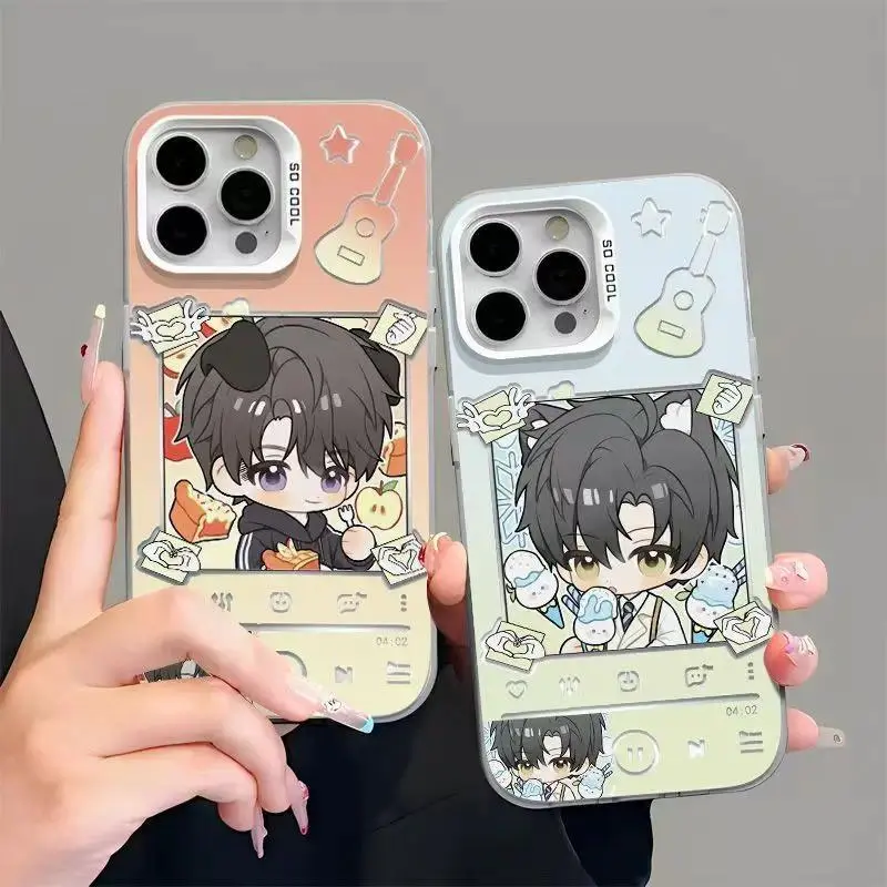 Love and Deep Space Characters Phone Case For iPhone 17 Promax 17E 16 Plus 15 14 13 12 11 Pro 17Air & Samsung Galaxy S26 Ultra S25 S24 S23 S22 Plus FE Anti-fall Transparent TPU Shockproof Protective Cover