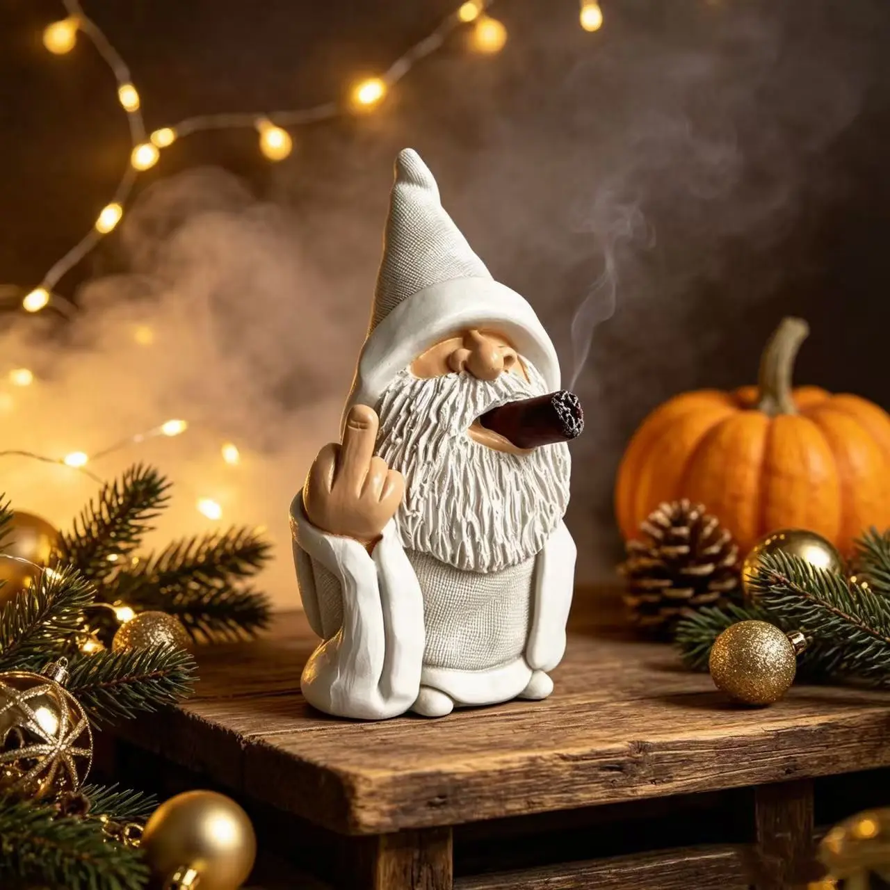 Funny Wizard Resin Figurine, Unique Halloween Tabletop Decor, Novelty Festival Home Ornament, Perfect Gift for Festivals