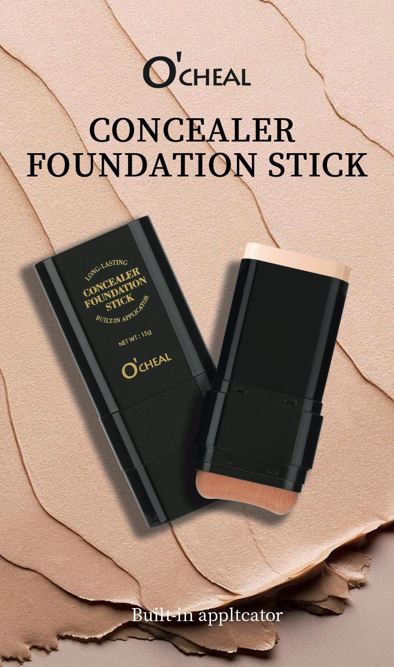 OCHEAL Concealer Foundation Stick, best-selling in Southeast Asia, double-ended eraser contouring cream, pre-makeup product for women, wholesale for foreign trade