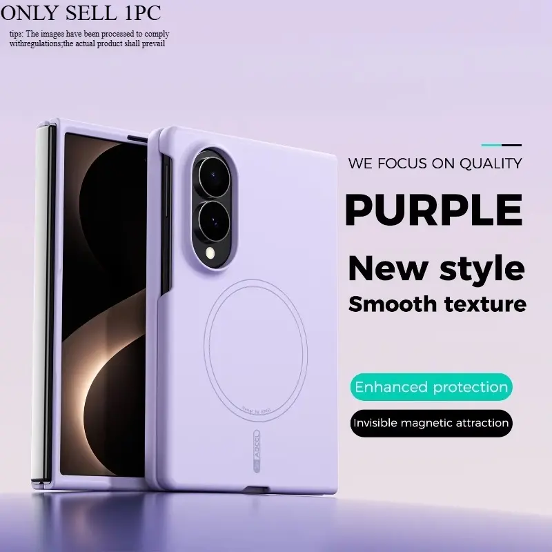 Z Fold 8 7 6 5 Wide Liquid Magnetic Case for Samsung Galaxy Z Fold8 Ultra Silicone Shockproof Wireless Charge for Magsafe Hard Cover