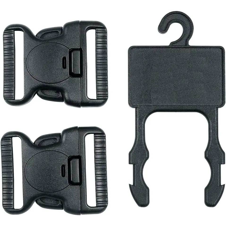 Duty Buckle System for 2.0inches  Duty Belt,Triple Lock(2Pack)+Heavy Duty Belt Hanger
