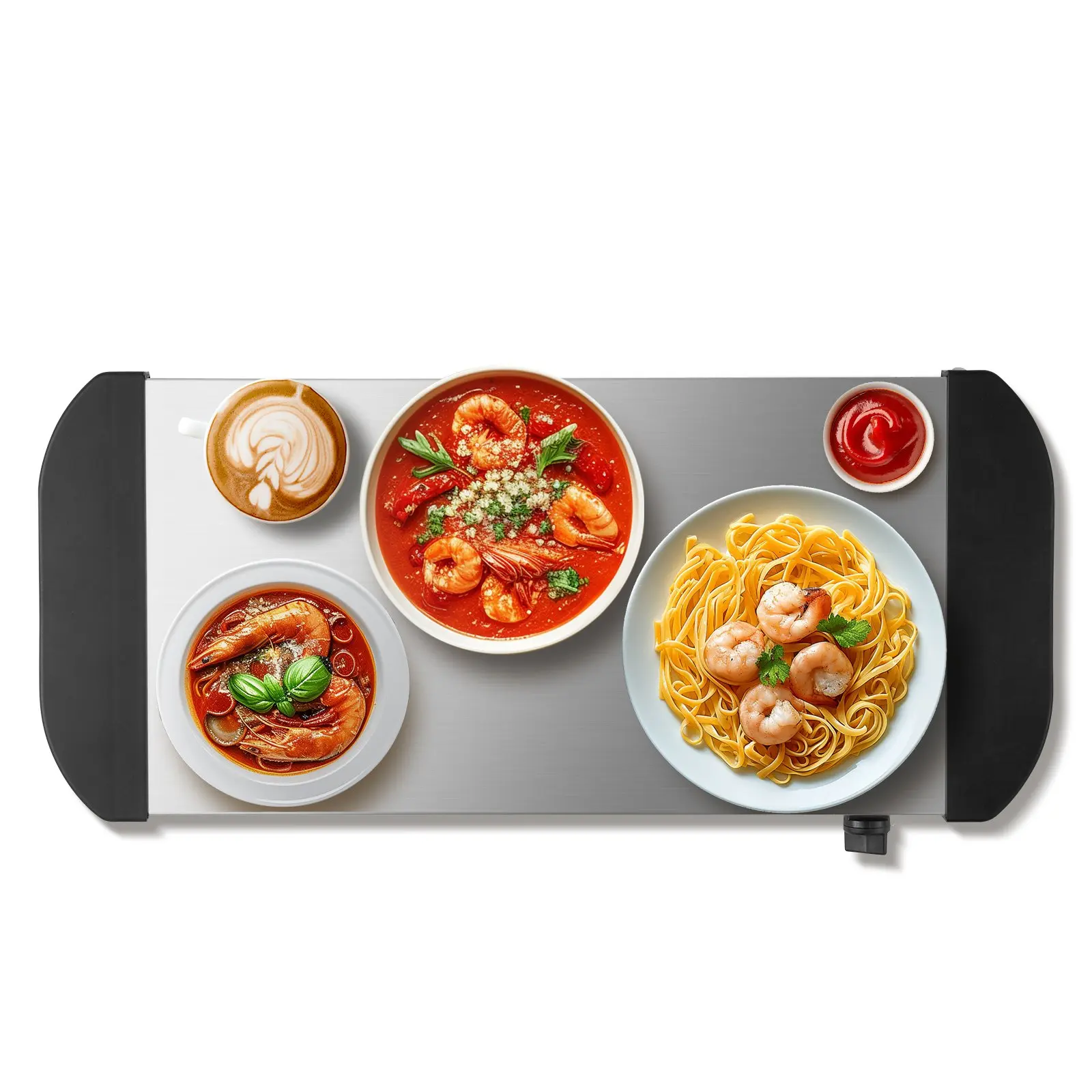 【DealsForYouDays】VEVOR Electric Warming Tray, Food Warming Trays for Buffet, Warming Trays with Adjustable Temperature Control, Portable Stainless Steel Food Warmer, Hot Plate Perfect for Parties, Catering, Holidays