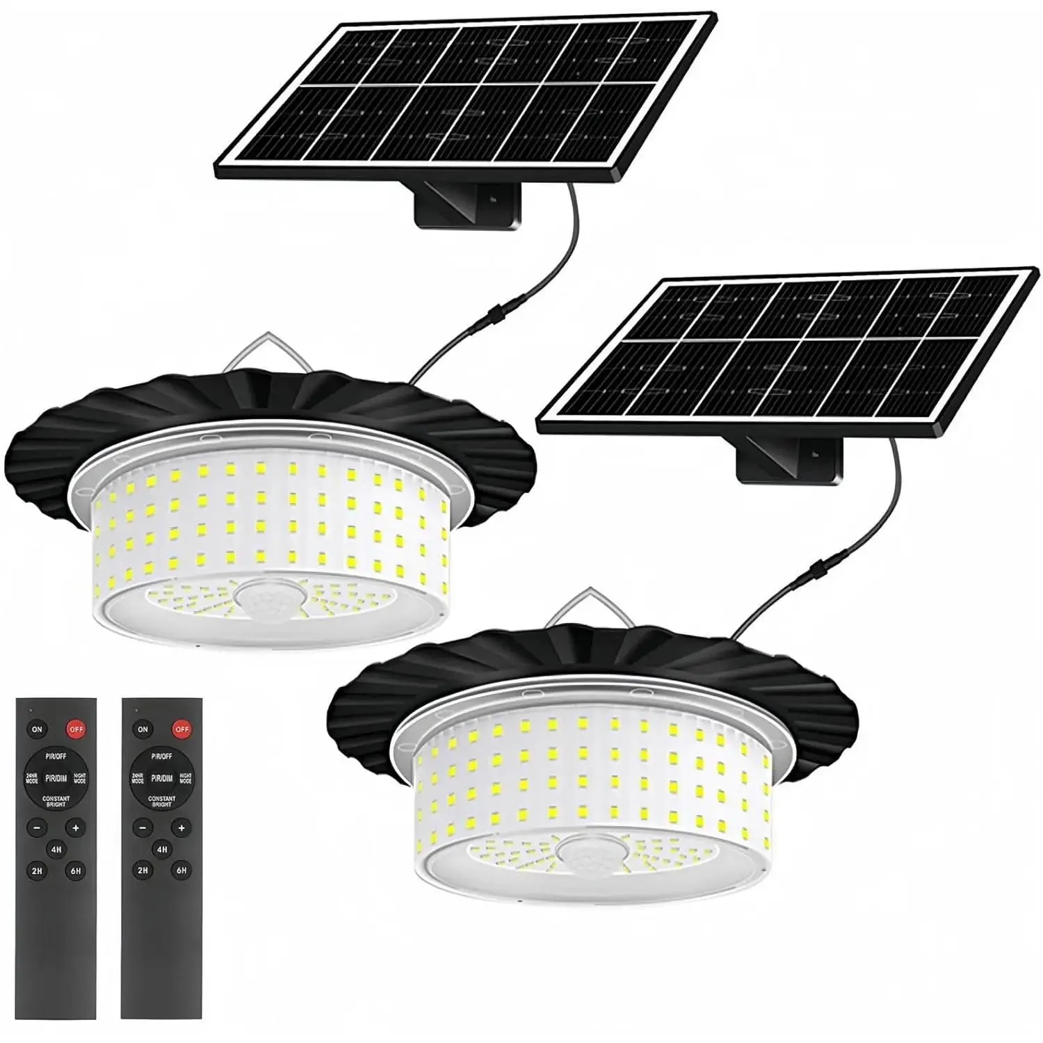Solar Shed Light, Portable Solar Pendant Lights Outdoor, 244 LED 360° Glow Waterproof Shed Light with Remote Control for Shed, Barn, Gazebo, Yard, Patio, Garage summerwins