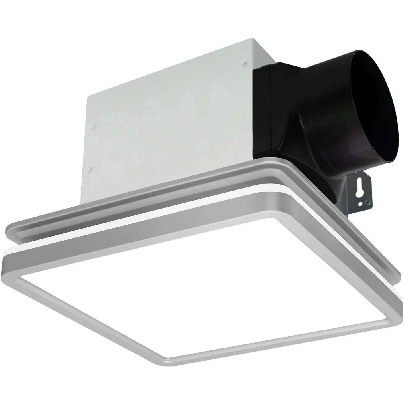 Bathroom Exhaust Fan with Shower Light, 15W Dimmable 3CCT LED with 3.5W Night Light Vent Fans, 80 CFM, 2 Sones Bath Fan Light Combo for Bathroom and , Square,