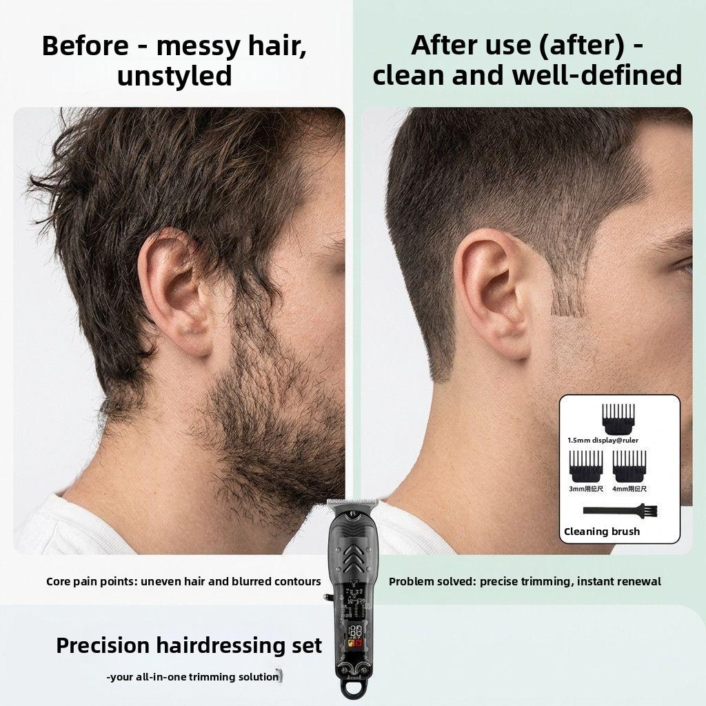 Silent hair clipper for hair salons, professional hair cutting machine, electric hair trimmer for barbershops