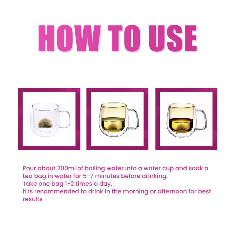 Detox tea Natural Supplement 28 Tea Bags Peach Flavor with Natural Flavors for Gut Digestive Immune Support Healthcare Fitness