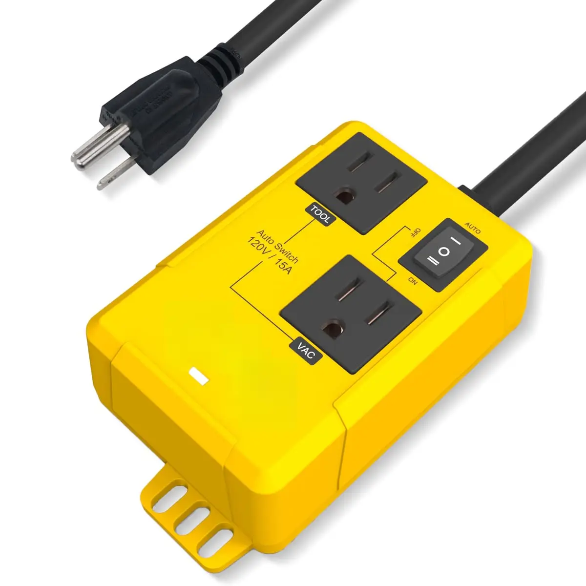 Automatic vacuum switch for power tools, used to automatically turn the vacuum cleaner on and off| Automatic operation, table saw cleaner/accessories, load sensing, power-on delay to prevent circuit overload, delay in shutdown of workshop dust collector