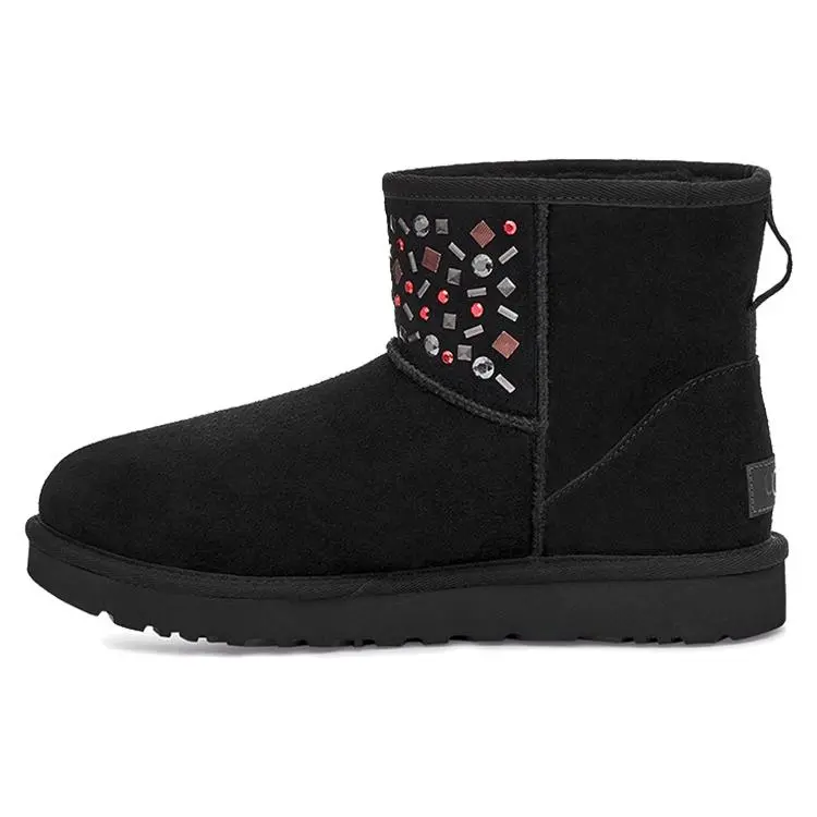 UGG Classic Mini Stud Ii Sheepskin Snow Boots 1119101-BLK