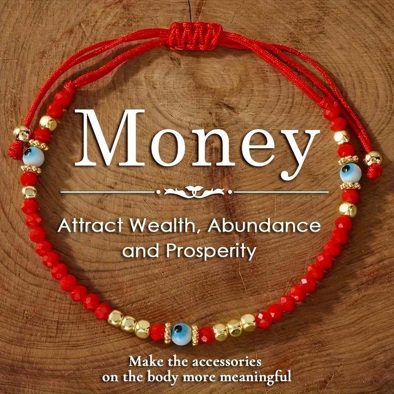 1 Devil's Eye Artificial Crystal Bead Bracelet, Handwoven, Adjustable Size, Evil Protection, Friendship and Good Luck , Ideal Gift for Friends and Family game lover evil eye protection high appearance bracelet Classic Magnetic Copper Bracelet jewelry 50