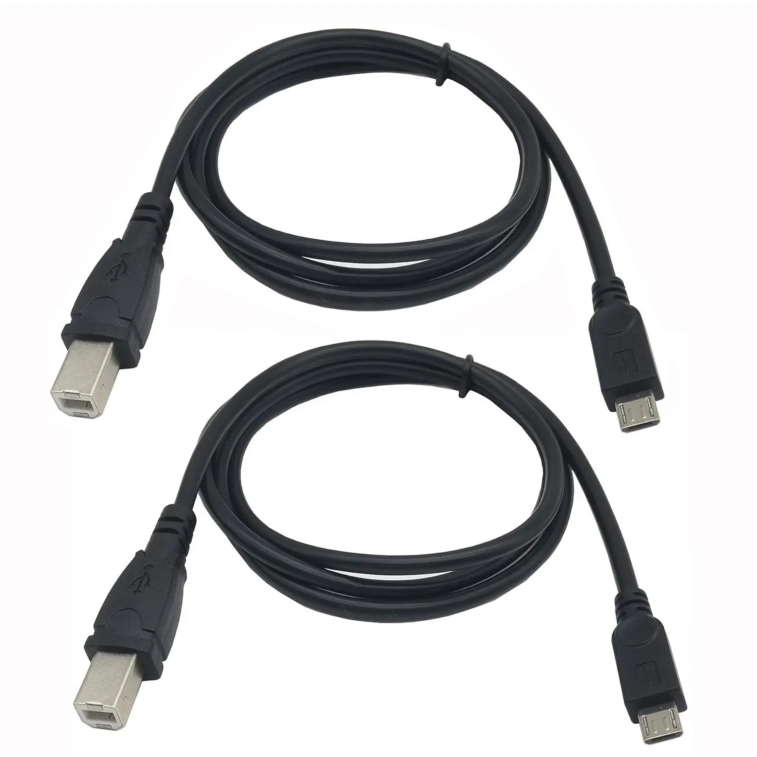 USB to Printer ,2PCS  USB 5pin Male to USB Type B Data and Charge ,Android Phone pc to Printer,Scanner, midi Piano,Etc.(1M/3.3Feet)