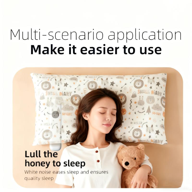 BLD07 Bone Conduction Wireless Speaker, Portable Music Player, No Earbuds Needed, Auto Power-off Function, Built-in 11 White Noise Options, Gentle Sounds for Bedtime Relaxation, Suitable for Bedrooms, Dormitories, and Offices