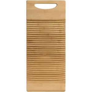 Non-Slip Wooden Washboard,Easy to Use,Laundry Cleaning Board with Hanging Hole,Easy to Storage,Durable Scrub Board Washing Board for Laundry Room
