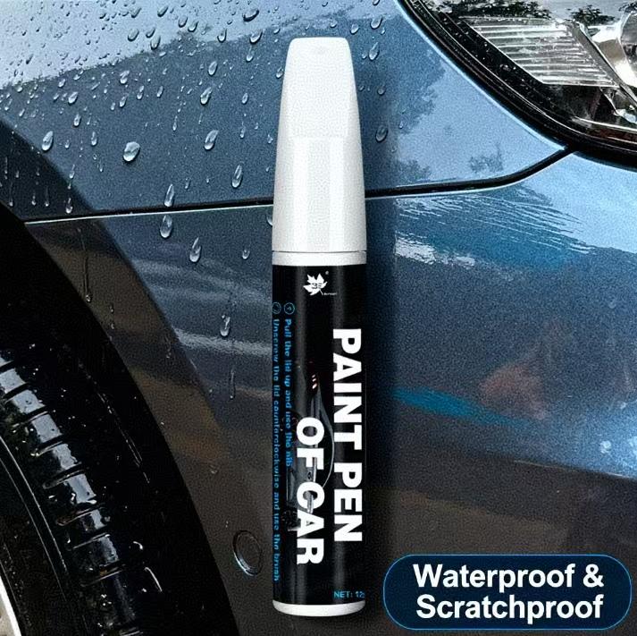 Premium 2-in-1 Car Scratch Removal Pen – Metal Tip & Brush Touch-Up Tool, Scratch Remover, Car Touch Up Paint Pen, Polishing Wax, Vehicle Scratch Repair, Shine, Complete Car Scratch Remover Kit and Car Accessories