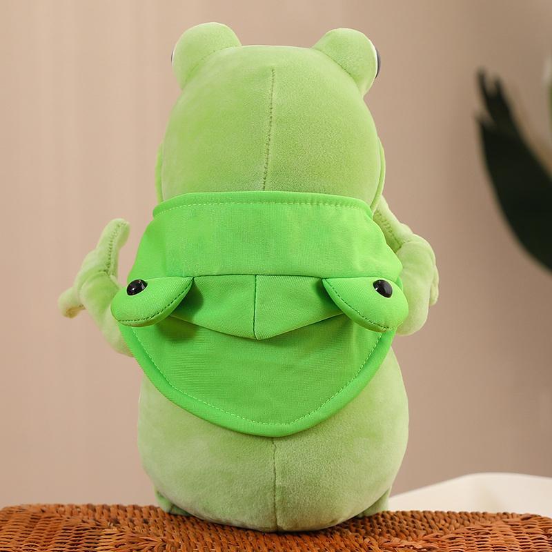 45/60/80CM Kawaii Cloak Frog Plush Toy Soft Stuffed Animal Lovely Hat Big Eyes Anime Doll Hug Pillow Birthday Xmas Gifts