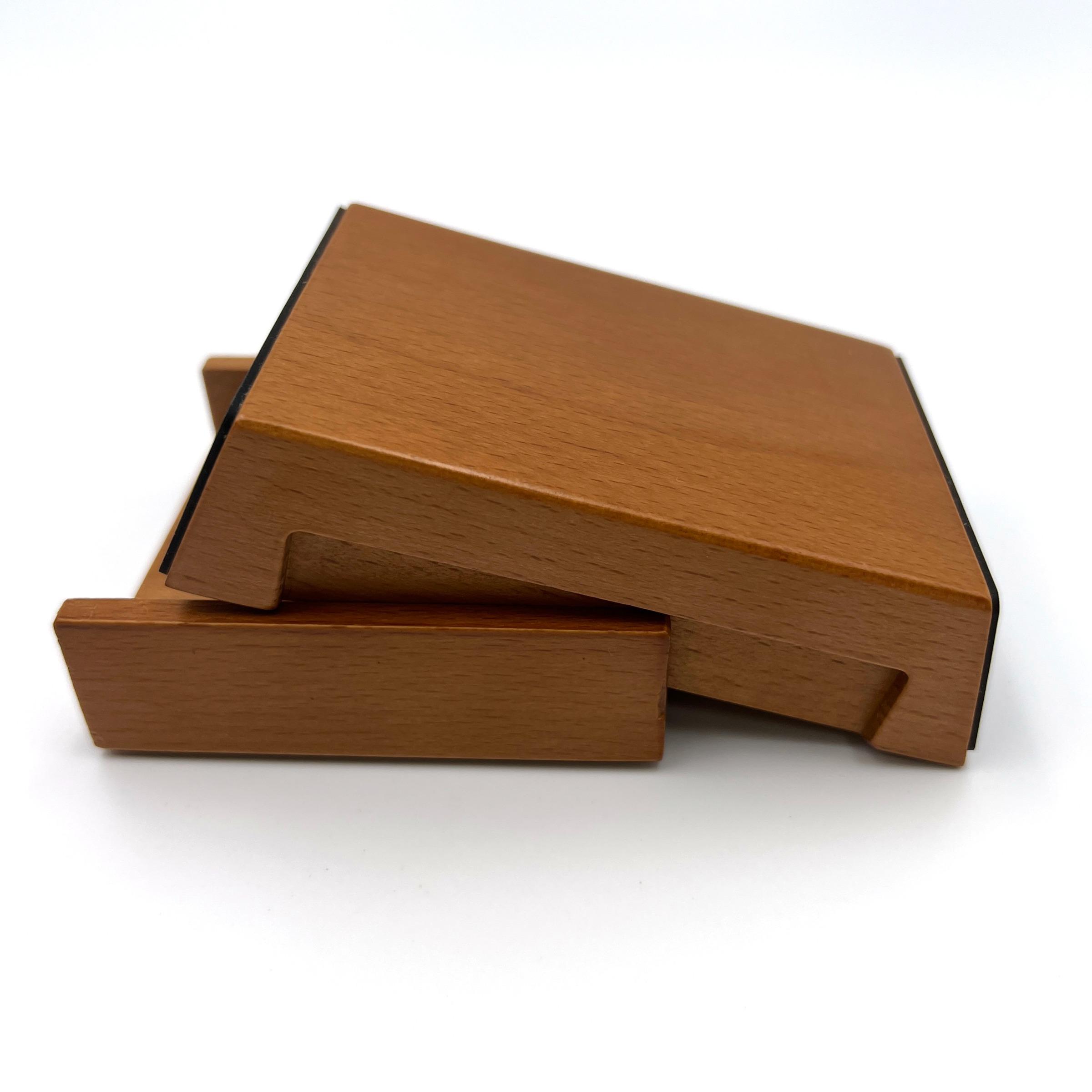 Wooden Base Knife Sharpener, 1 Set Double Layer Base Knife Sharpener with Roller, Kitchen Knife Sharpening Tool, Kitchen Accessories