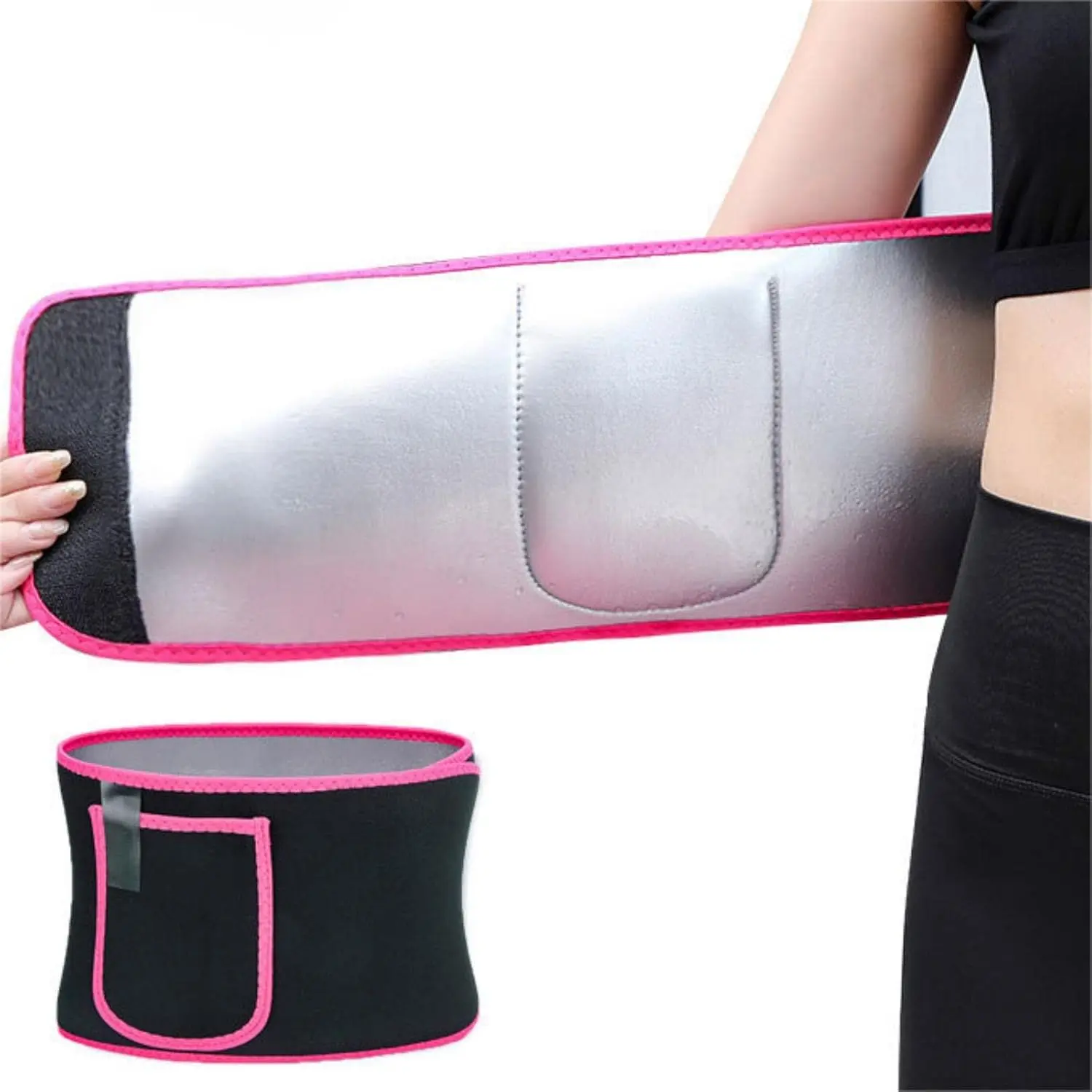 outdoors Lengthened Waist Trainer for Women, 51.2 Inch Sweat Belt, Thickened Stomach Trimmer Band for Weight Loss, Belly Fat Reduction