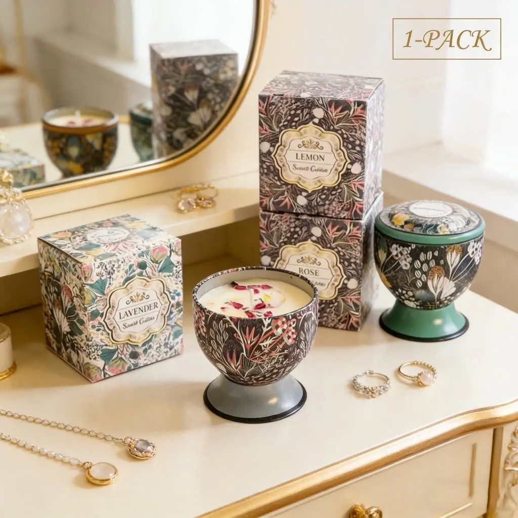 Highball Candle Gift Box, Vintage Home Fragrance, Perfect for Holidays, Birthdays, Valentine's Day, Mother's Day, Aromatherapy Gift Set