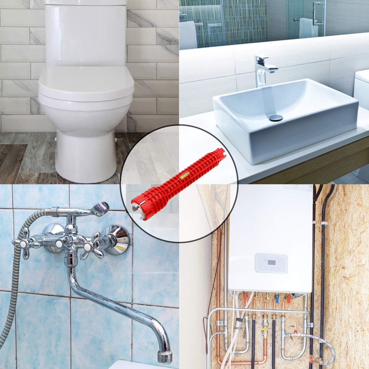 Multifunctional Faucet Ratchet Wrench Set, Sink Faucet Installer and Pipe Extractor Tool for Kitchen and Bathroom Plumbing #GLOBAL PICKS Multifunctional Faucet Ratchet Wrench Set, Sink Faucet Installer and Pipe Extractor Tool for Kitchen and Bathroom Plumbing #GLOBAL PICKS