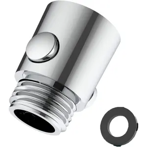 Shower Head Shut Off Valve, Button Type Shower Flow Control Valve with G1/2 Universal Size for Shower Arm and Hose or Bidet Sprayer
