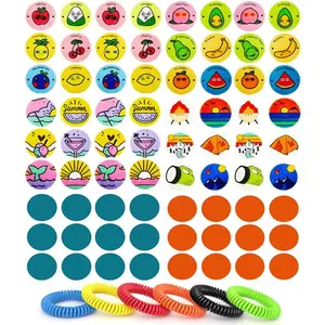 360Pcs Mosquito Patches Stickers,Natural Plant Based Individually Wrapped Mosquito Stickers with 6 Pack Mosquito Repellent Bracelets for Kids Adult Outdoor Hiking, Camping, Travel(Gift)