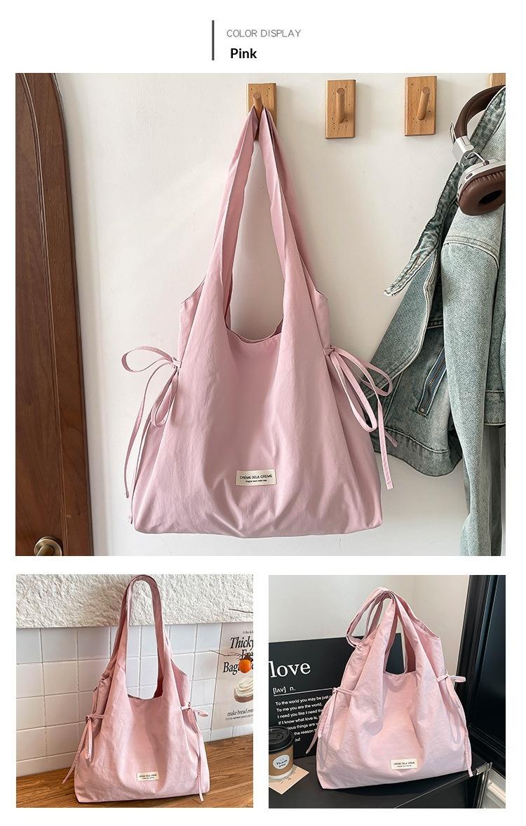 New Fashion Simple Shoulder Bag Women Large Capacity Comfortable Versatile Texture Tote Bag Simple Casual Storage Handbag
